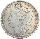 1890 Morgan Silver Dollar • BEAUTIFUL TONE • Circulated 90% Silver VF