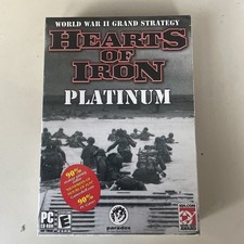 Hearts of Iron: Platinum (PC-CD, 2004) for Windows 98/ME/2000/XP - NEW in BOX