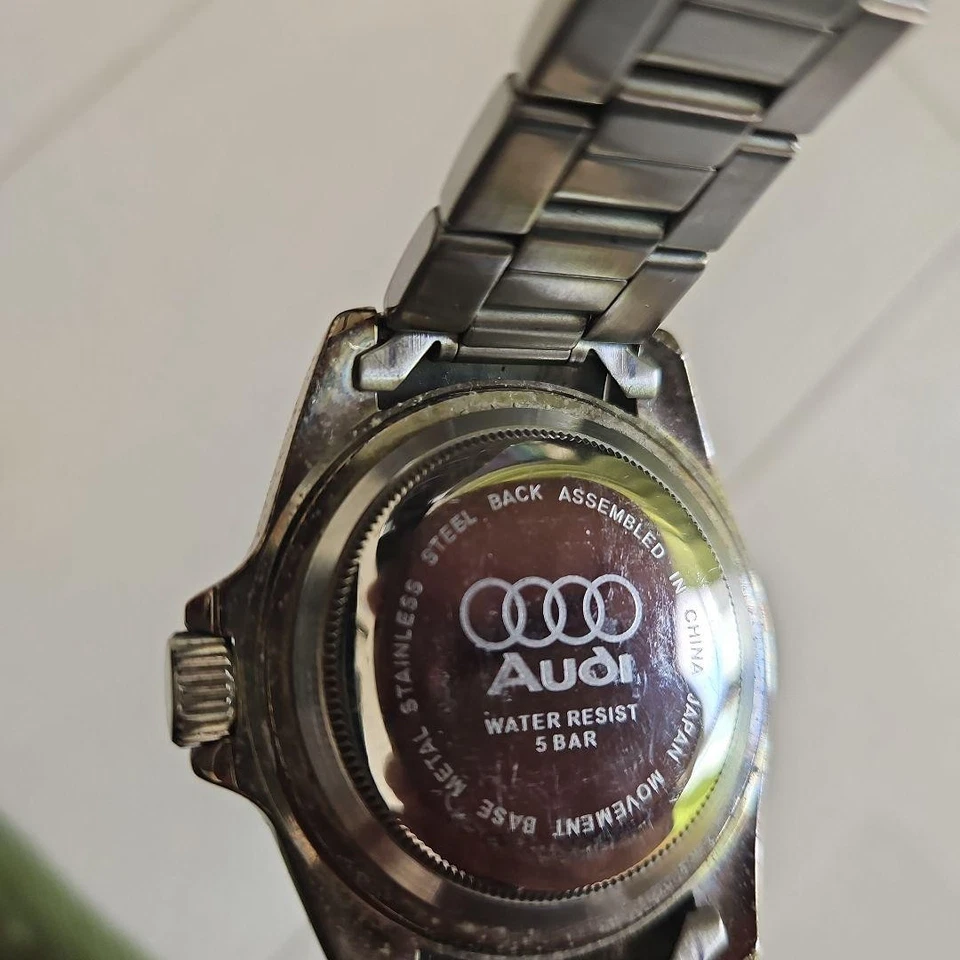 Audi PRO-MASTER Watch Stylish Black Red Stainless Steel Water Resistant Design - Image 4 of 4