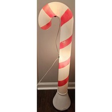 Vintage Union Products Lighted Blow Mold 40" Candy Cane Yard Lawn Decor
