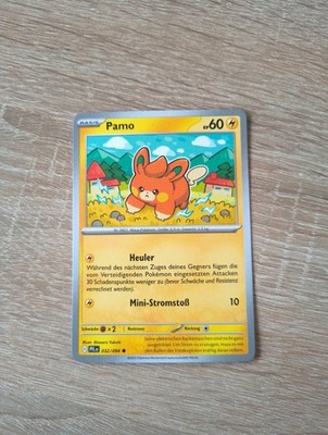 Pokémon Karte Pamo, 032/094, Heuler, Mini Stromstoß, Deutsch