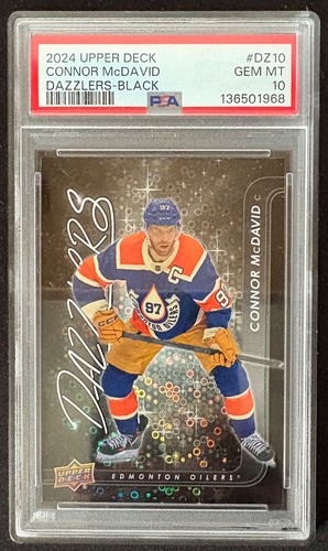 Connor McDavid [Black] #DZ-10 2024 Upper Deck Dazzlers card