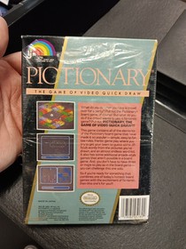 Pictionary (Nintendo NES) CIB W/Box Protector **Partial Seal**SEE PICS