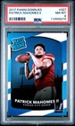 2017 Panini Donruss #327 Patrick Mahomes Ii PSA 8