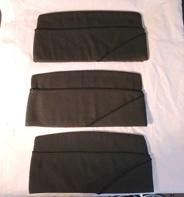 3x US Army Garrison Cap Schiffchen Green 44 Wolle 1956 Gr.7  Gepflegt