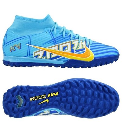 Nike Zoom Superfly 9 Academy KM TF Baltic Blue White Size 11.5