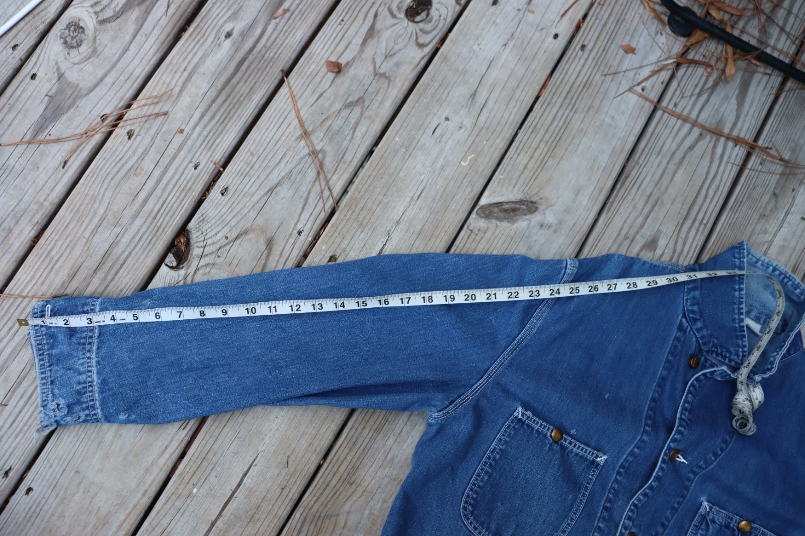 Vintage Lee Denim Chore Jacket Size XL Union Made Workwear Coat 60s 70s image 21