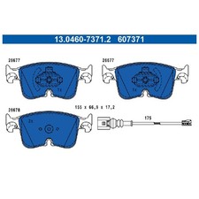 Satz Bremsbeläge Bremsklötze vorne für Skoda Octavia 4 NX3 NX5 | 24599386