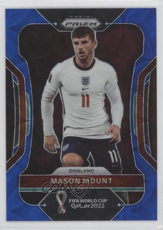2022 Panini Prizm World Cup Qatar Choice Blue Prizm 123/135 Mason Mount #92 ka6
