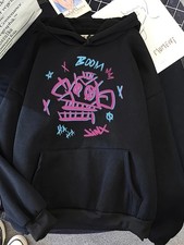 Women's Patterned Print Hoodie New Autumn and Winter Fashion Long Sleeve Casual