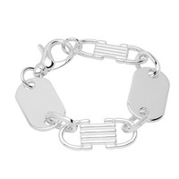 Designer Armband Aus 925 Sterling Silber 21Cm Panzerkette Herren Armbandkette