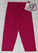 Vintage One Step Ahead Pink Leggings Size Large New With Tags DuPont Sports