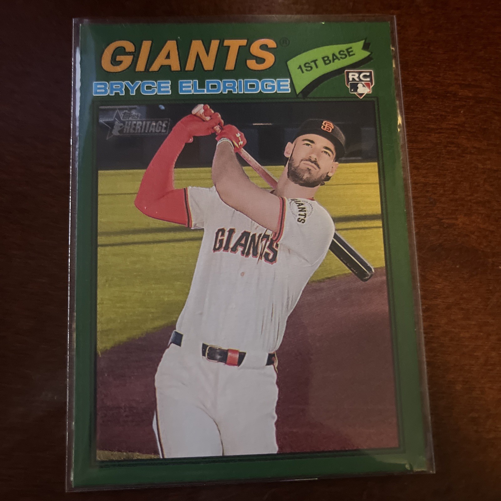 2026 Topps Heritage - Bryce Eldridge #310 Dark Green Border (RC)