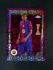 24-25 Topps Chrome UEFA Lamine Yamal #27 Future Stars Purple Logo Refractor /75