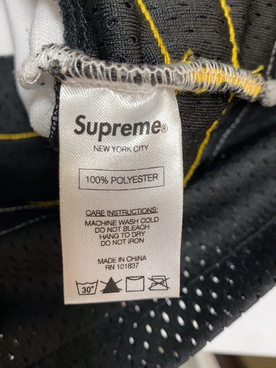 Supreme Felpa con Cappuccio 16AW Riflettente Hockey Top S Poliestere Bianco