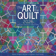 Art of the Quilt 2026 12" x 12" Wall Calendar (free shipping)
