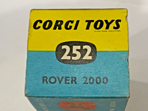 Corgi Toys Rover 2000 Model 252 Original Vehicle In Original Box - NEAR MINT - Picture 10 of 16