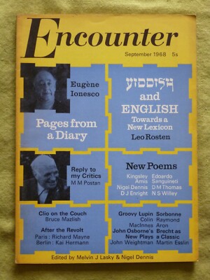 ENCOUNTER / SEPT 1968 / YIDDISH & ENGLISH, AFTER THE REVOLT