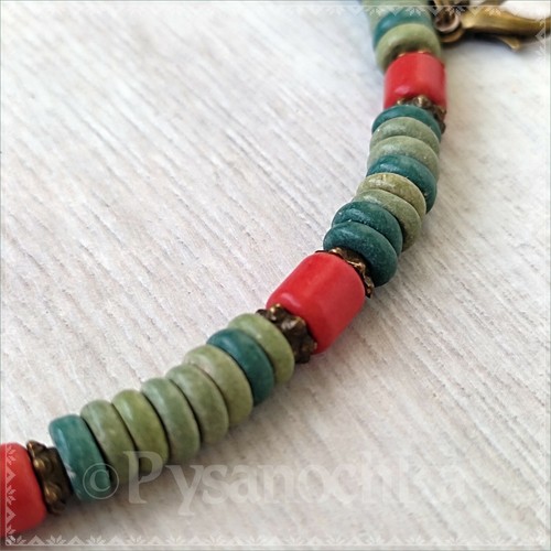Gargantilla de cerámica. Joyería multicolor para mujer. Colgante mandala. Regalo para ella D 36mm - Imagen 8 de 12