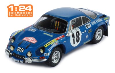IXO Alpine Renault A110 #18 Rallye Monte Carlo 1973 J-C.Andruet/Biche Maßstab 1:24