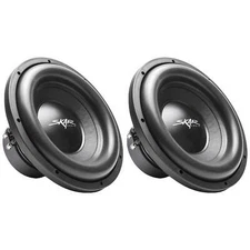 (2) NEW SKAR AUDIO SDR-12 D4 12" 1200W MAX POWER DUAL 4 OHM SUBWOOFERS - PAIR