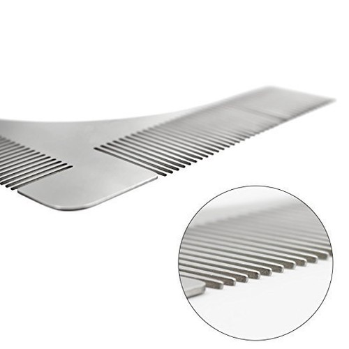 Stainless Steel Plastic Beard Styling Shaping Template Comb Facial Hair Tool - Picture 9 of 18
