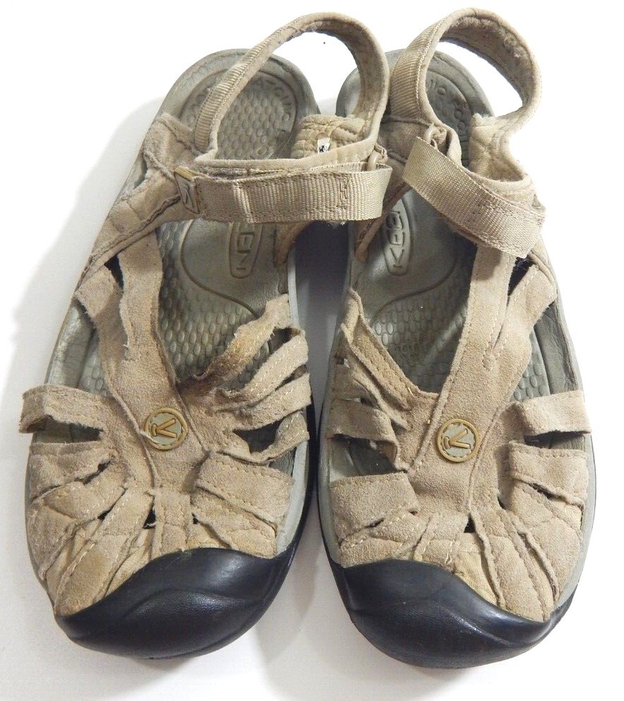 Scarpe Keen donna 9 5 sandali rosa impermeabili cinturino pelle vegan usate in ottime condizioni