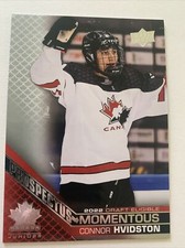 Connor Hvidston   2022 team canada juniors Prospectus Momentous #4