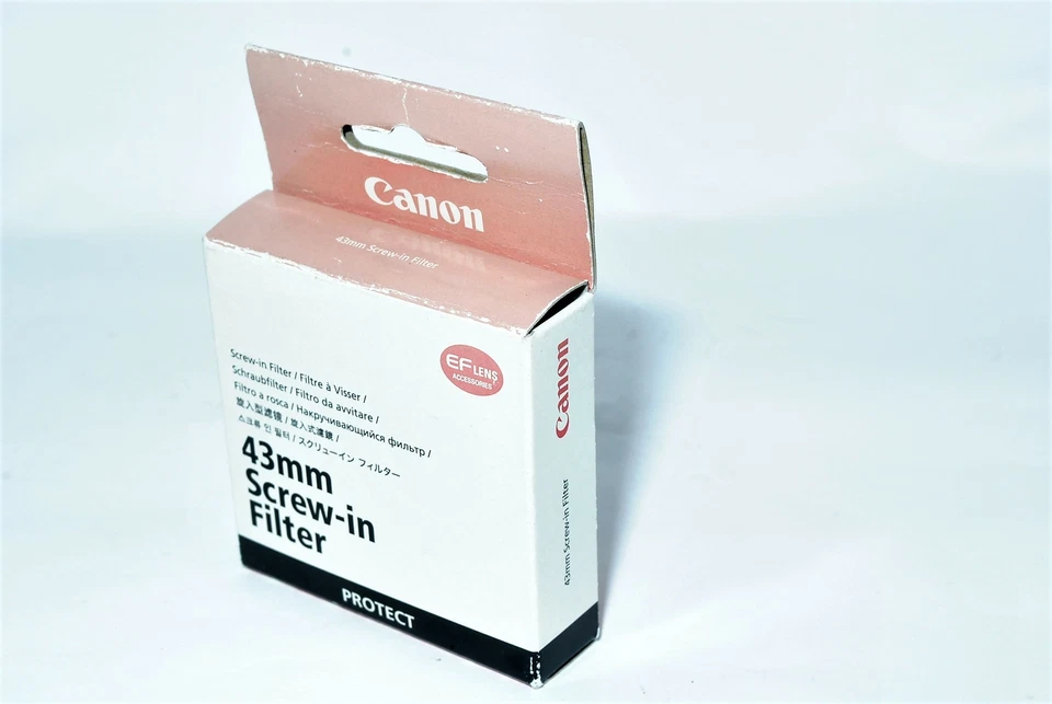 New Open Box Canon 43mm Screw-In Filter Clear Protect Boxed from Japan - Image 3 of 4