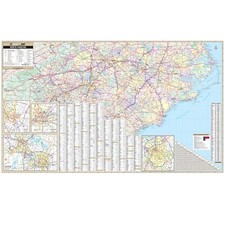North Carolina State Wall Map