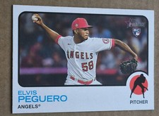 2022 Topps Heritage Elvis Peguero RC #554 Los Angeles Angels