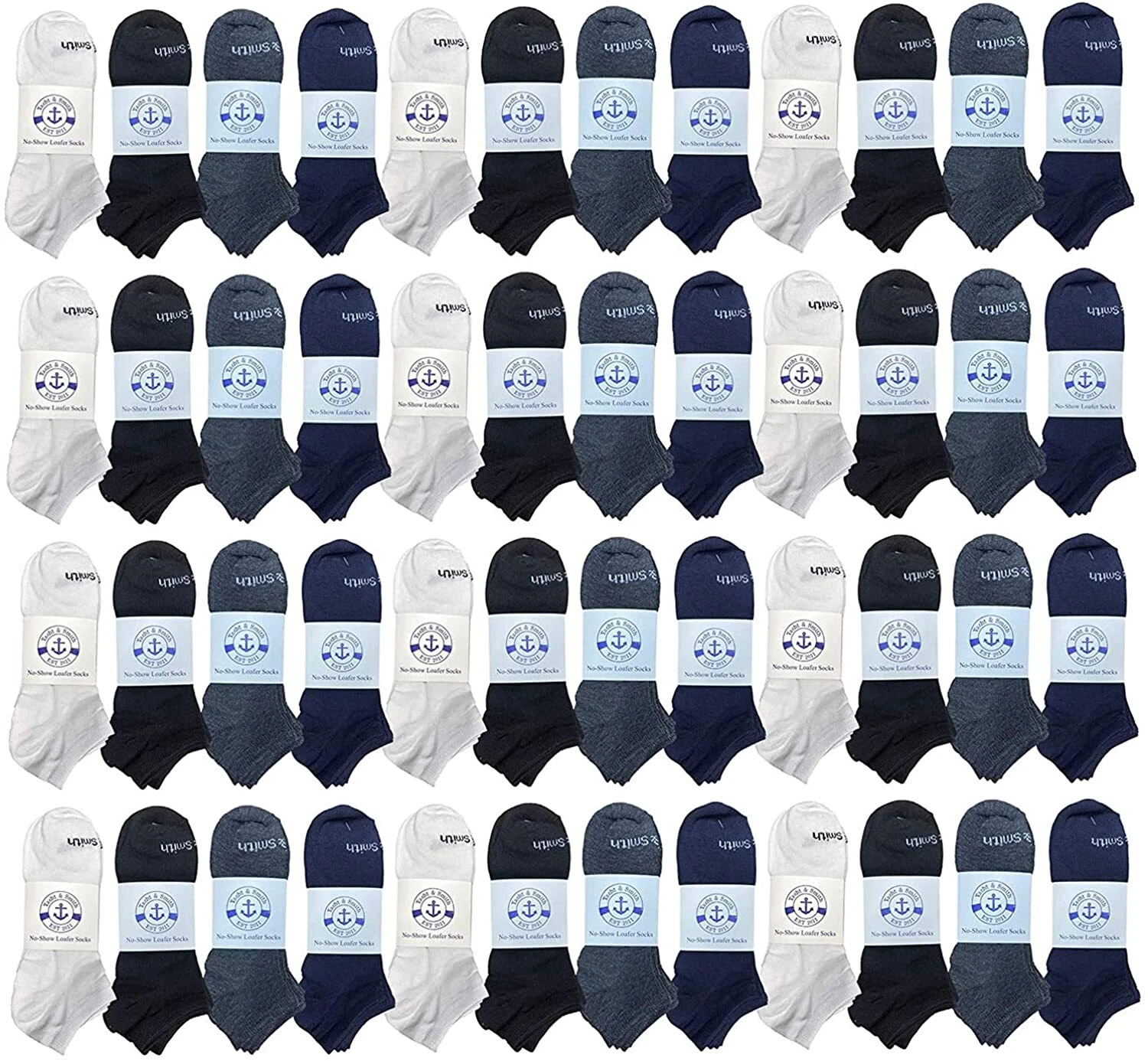 48 Pairs Men Low Cut Socks Thin Comfortable Lightweight Breathable Sport Socks