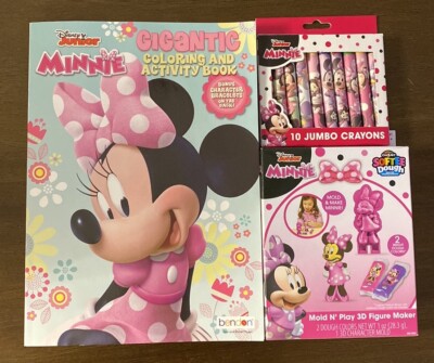 Minnie Mouse Craft Bundle (coloring activity book/jumbo crayons/molding dough)