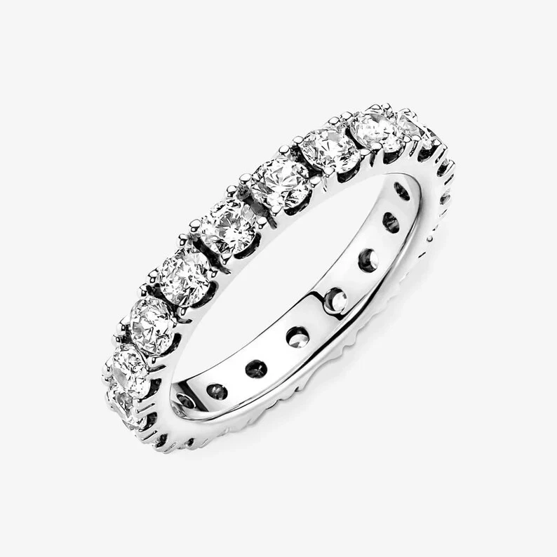 Pandora Sparkling Row Eternity Ring S925 ALE sterling Silver with