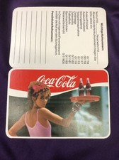 Nuevo de Lote Antiguo 1985 Coca-Cola Cartera de Bolsillo Calendario Impreso en Alemán 4-3/4x3-1/2