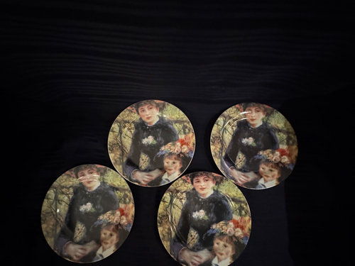 RENOIR Sakura Salad Plate Set of Four-4 Two Sisters, Excellent New Condition VTG - Picture 4 of 4