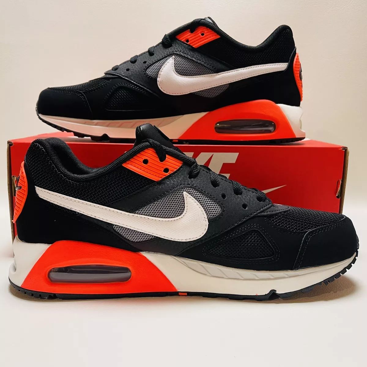 Scheermes Verlating links Nike Air Max IVO Men&#039;s Shoes Athletic Sneakers Black White Grey Orange  580518016 | eBay