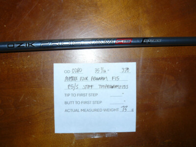 Matrix OZIK PROGRAM F15 85/SIron Shaft 35 9/16'' STIFF S Flex PULLED .370