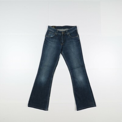 Lee Felton Bootcut Gebraucht (Cod.J1031) W28 L33 Verkürzt Hohe Taille Frau Denim