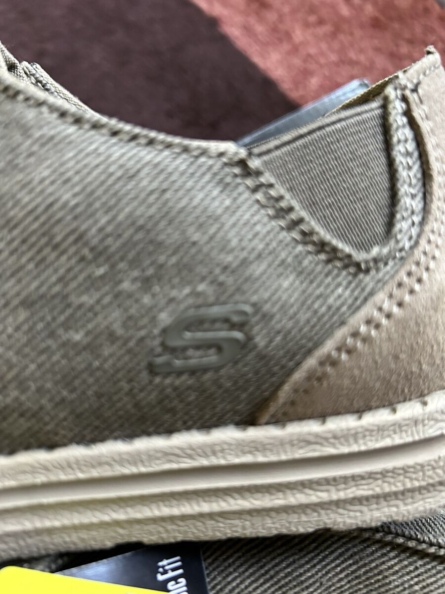 Skechers Men's Melson-Raymon Canvas Slip on Shoes Men's Size Skechers Men's Melson-Raymon Canvas Slip on Shoes Men's Size