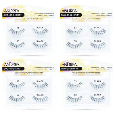 Two of a Kind False Lashes #53 Black, 4 Pack