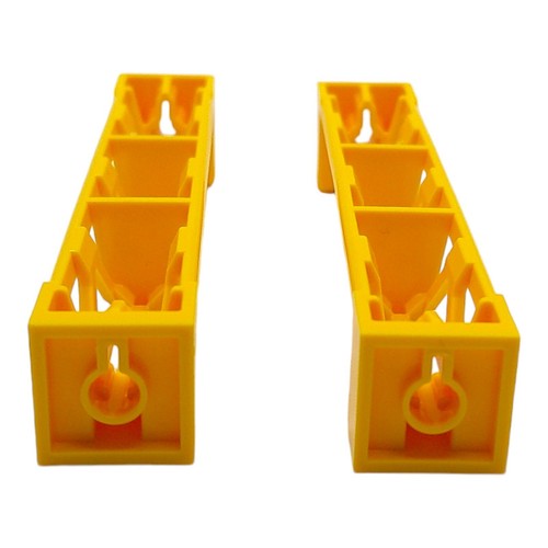 2x Lego® "Mástil de rejilla 2x2x10 Bright Yellow" 6074687 95347 soporte de columna amarillo - Imagen 5 de 5