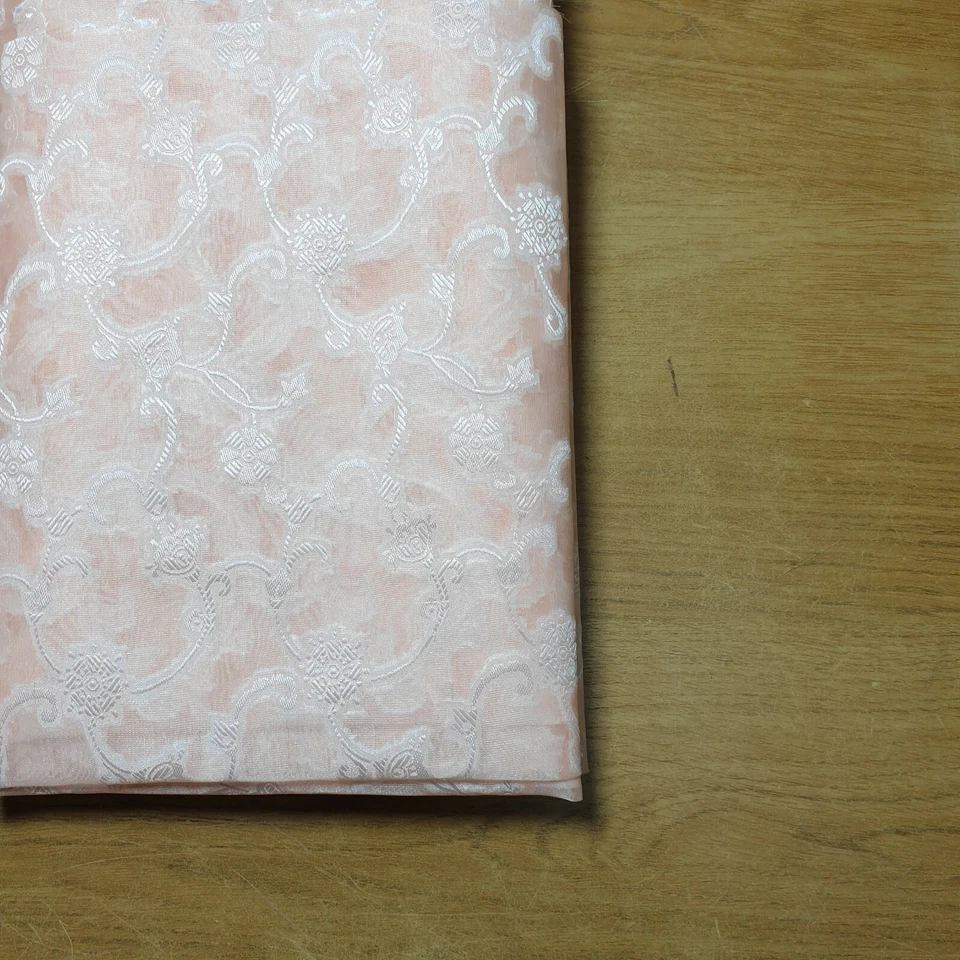 Organza Material Sheer Dress Floral Burnout Craft Dress Costume Fabric 44" Meter - Image 4 of 4