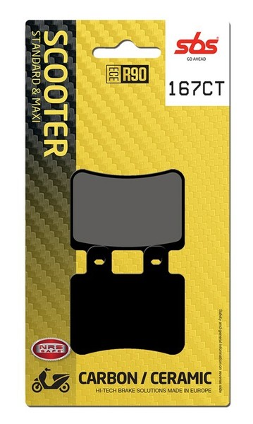 SBS 167CT BremsbelÄGe Hinten Derbi Senda R Baja 4T 125 2010-2013-image