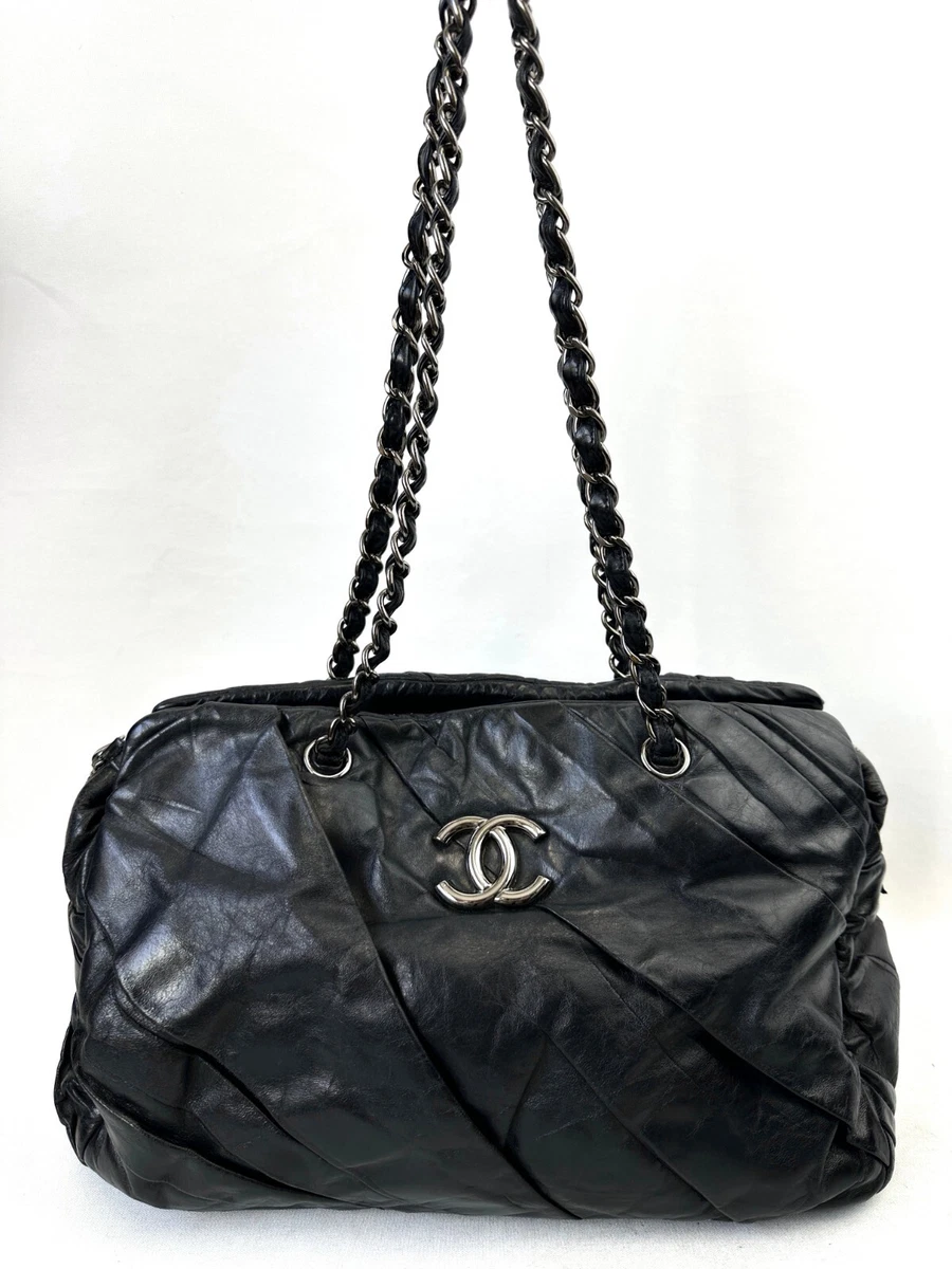 Chanel Twisted Flap Bag Glazed Calfskin Medium at 1stDibs