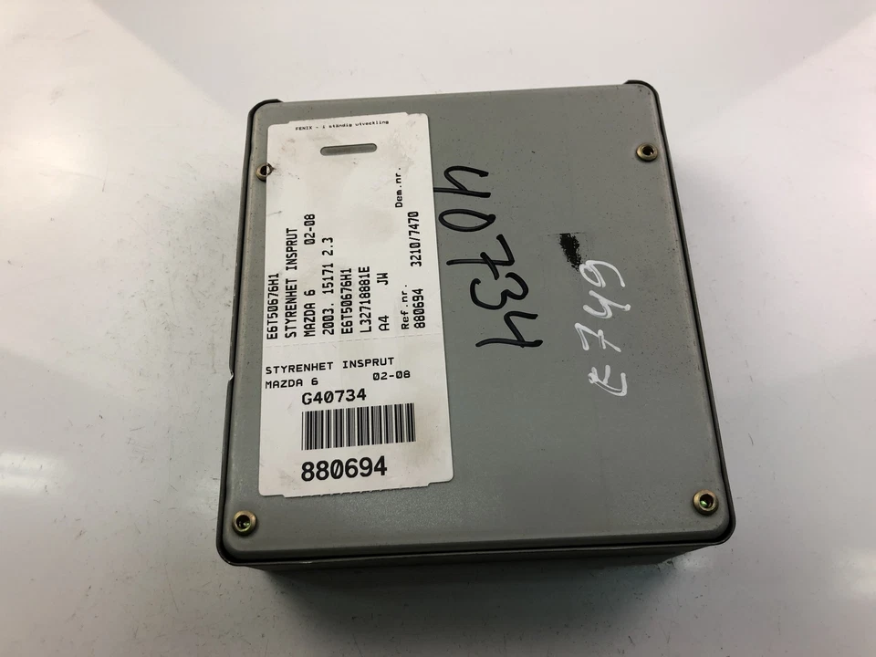 MAZDA 6 Hatchback GG Engine Control Unit ECU L32718881E 2005 13985007 - Immagine 4 di 4