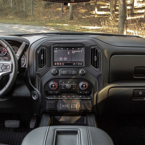 9Pc Car Dash Panel Decor Cover Trim Kit For Chevy Silverado Interior Accessories - Picture 10 of 17
