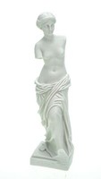 Kremers Schatzkiste Venus Von Milo Dekofigur Aus Alabaster Aphrodite 24 Cm Weiß