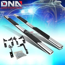 FOR 09-20 DODGE RAM 4DR CREW CAB STAINLESS 5" CHROME OVAL SIDE STEP NERF BAR KIT