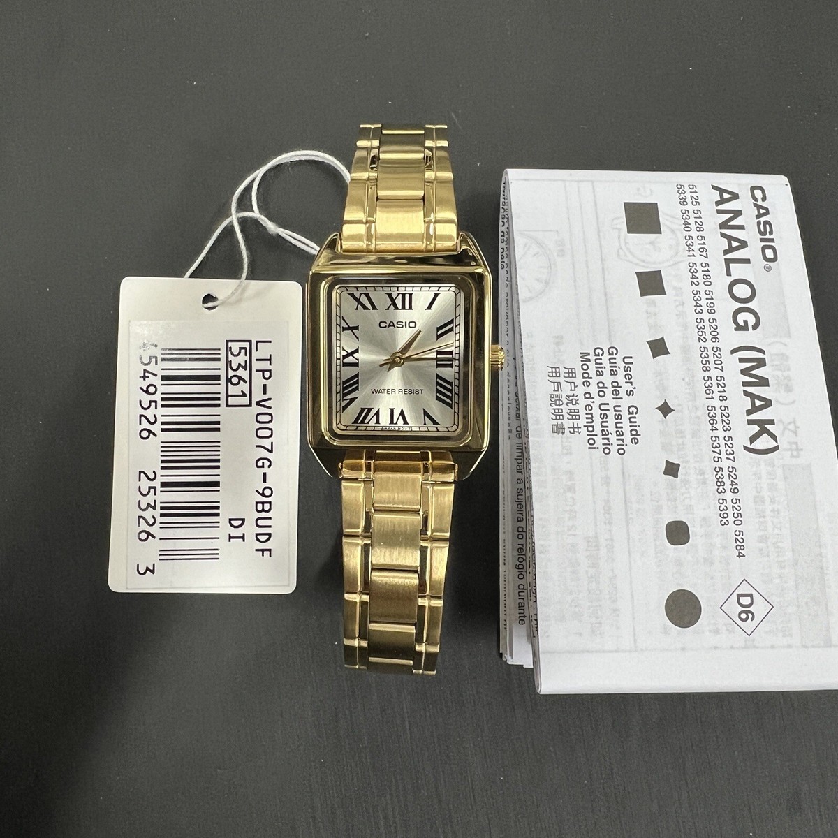 CASIO LTP-V007G-9B Stainless Steel Quartz WR Woman Metal Wrist